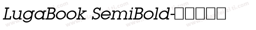 LugaBook SemiBold字体转换